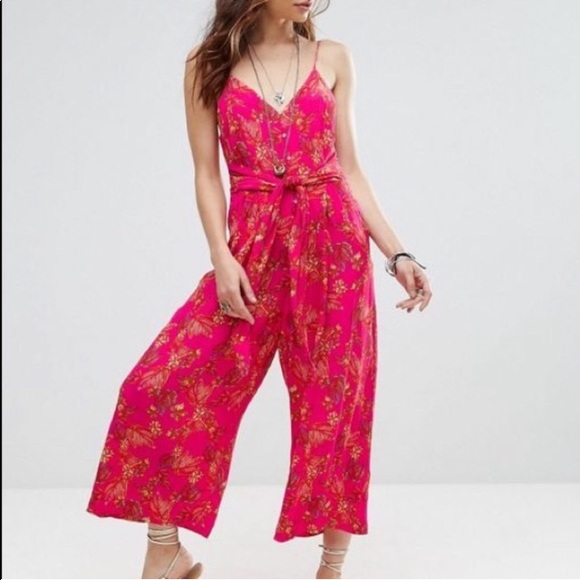 Free People Pants - •Free People• Tropics Floral jumpsuit